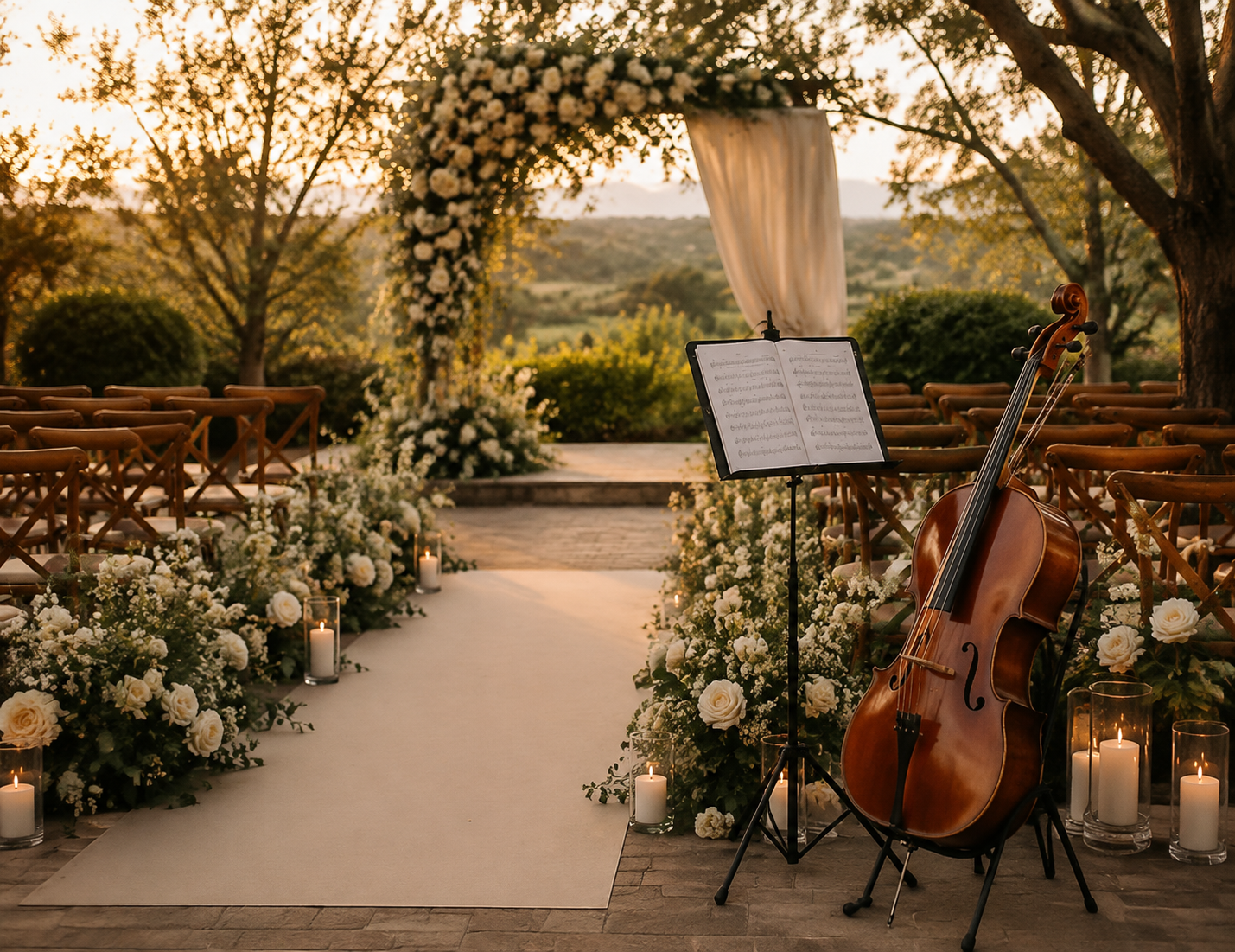 Música en vivo de Boreal Music durante una ceremonia de matrimonio